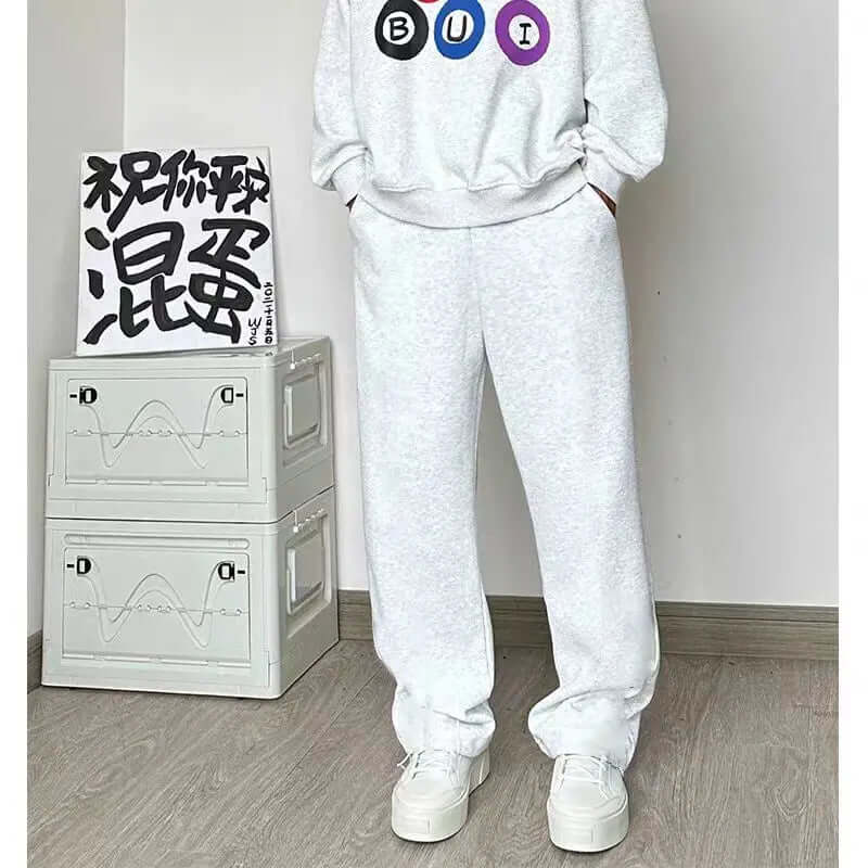 Simple All-matching Straight Sports Pants Men